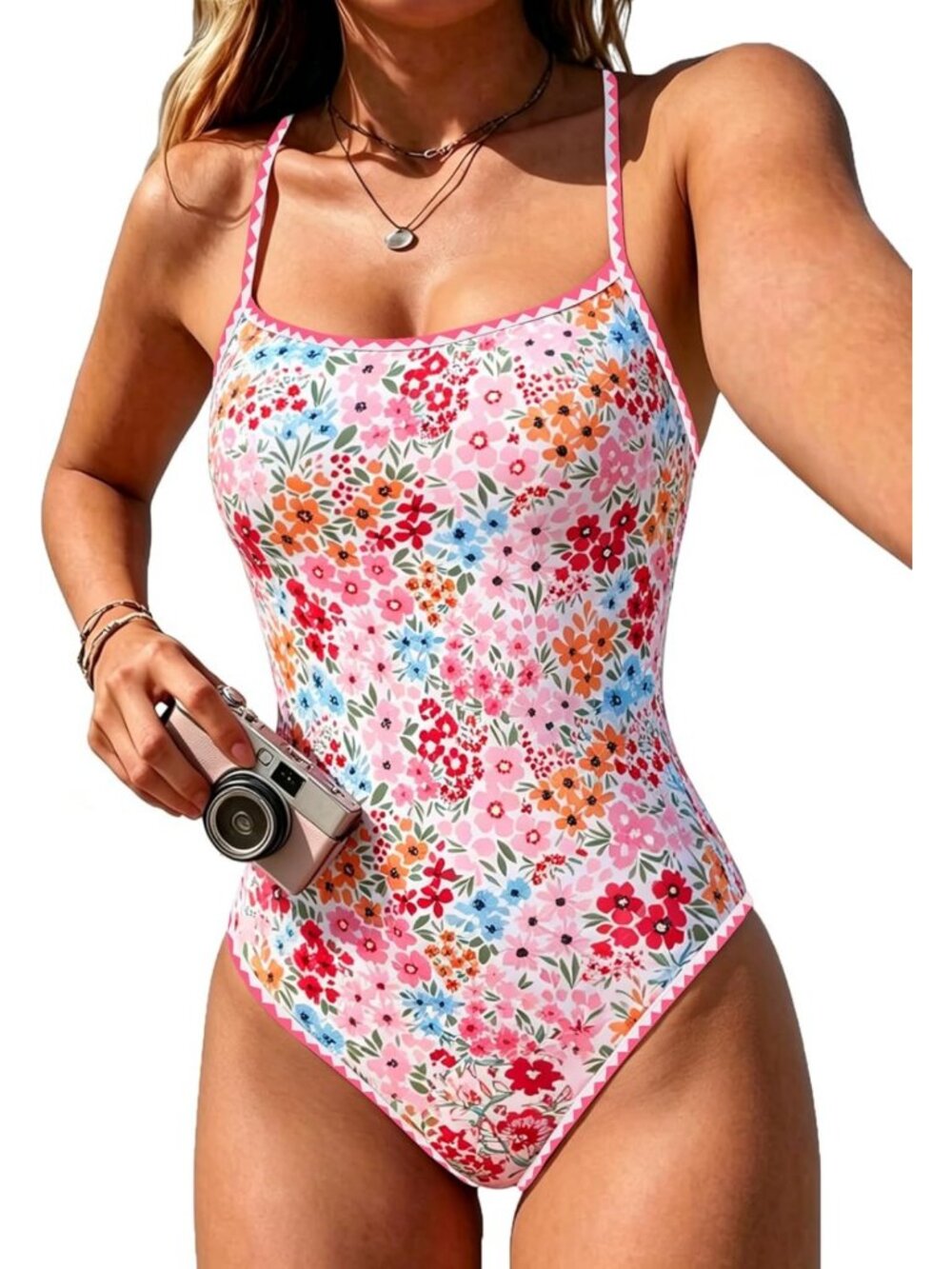 Floral One Piece Swimsuit for Women | Tummy Control Modest Bathing Suit